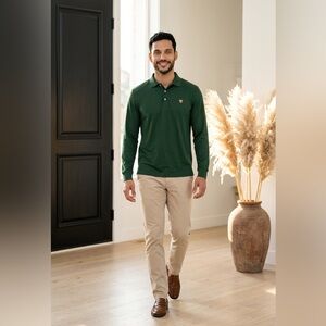 VGT Polo Ralph Lauren Golf Men’s Sweatshirt Green Size L 100% Pima Cotton NWOT